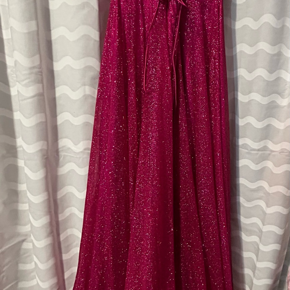 Elegant Sparkling Red Gown - Picture 1 of 2